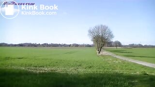 Mia pooping on the edge of a field, ScatKings.com Scat Porn 7 ScatKings.com Scat Porn