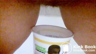 Peeing and Pooping in Cup, ScatKings.com Scat Porn 10 ScatKings.com Scat Porn